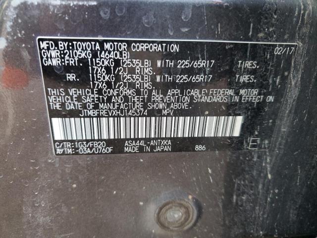 2017 TOYOTA RAV4 LE - JTMBFREVXHJ145374