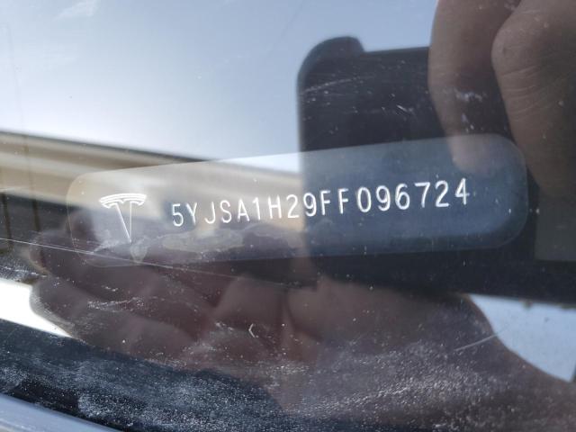 2015 TESLA MODEL S 85 5YJSA1H29FF096724