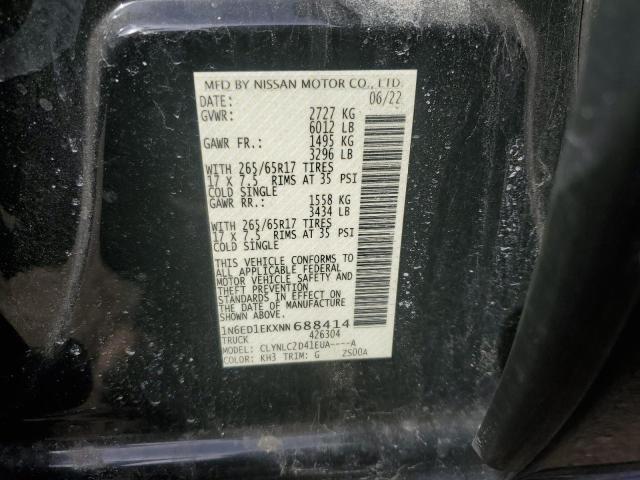 2022 NISSAN FRONTIER S 1N6ED1EKXNN688414