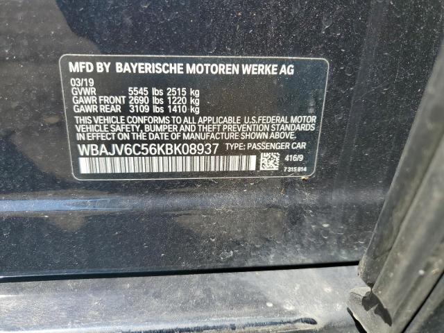 2019 BMW 640 XIGT WBAJV6C56KBK08937