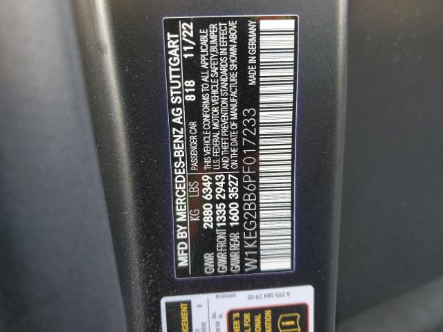 2023 MERCEDES-BENZ EQE SEDAN W1KEG2BB6PF017233