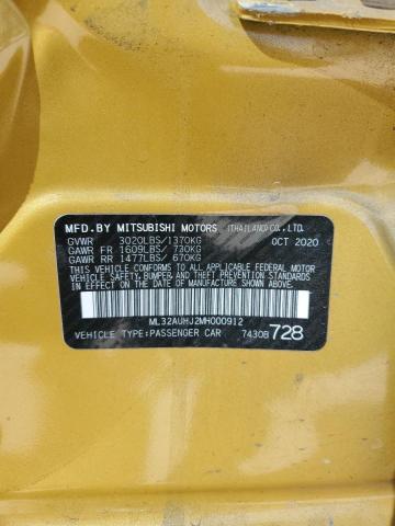 2021 MITSUBISHI MIRAGE ES ML32AUHJ2MH000912
