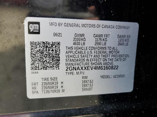 2021 CHEVROLET EQUINOX PR 2GNAXXEV4M6160822