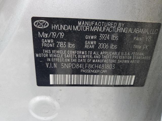 2019 HYUNDAI ELANTRA SE - 5NPD84LF8KH481803