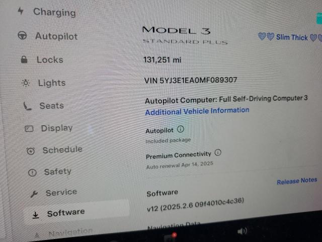 2021 TESLA MODEL 3 - 5YJ3E1EA0MF089307