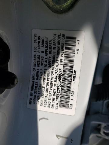 2020 HONDA CIVIC LX - 19XFC2F60LE009785
