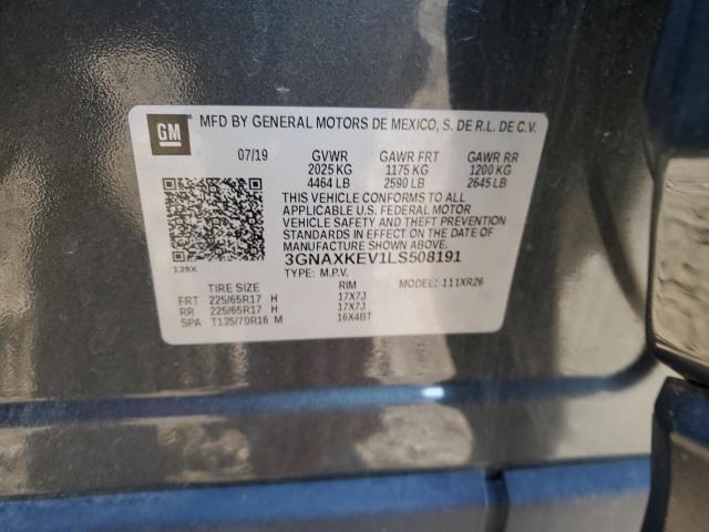2020 CHEVROLET EQUINOX LT - 3GNAXKEV1LS508191
