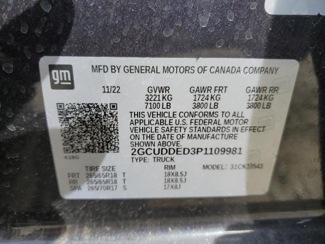 2023 CHEVROLET SILVERADO - 2GCUDDED3P1109981