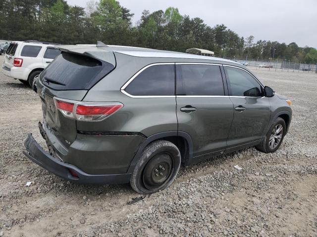 Vin: 5tdkkrfh6es006622, lot: 50460075, toyota highlander xle 20143