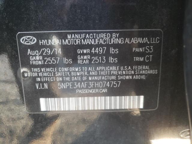 2015 HYUNDAI SONATA SPO - 5NPE34AF3FH074757