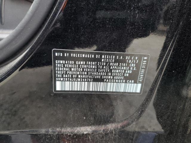 2018 VOLKSWAGEN JETTA S - 3VW2B7AJ5JM246752