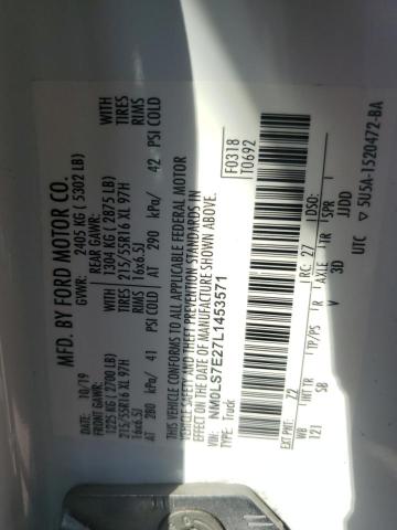 2020 FORD TRANSIT CO - NM0LS7E27L1453571