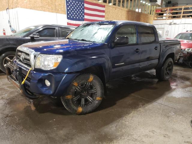 TOYOTA TACOMA DOU 2008 blue crew pic gas 5TELU42N68Z550526 photo #1