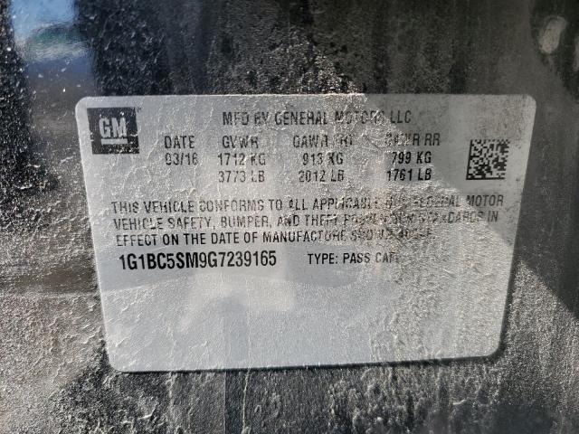 2016 CHEVROLET CRUZE LS - 1G1BC5SM9G7239165
