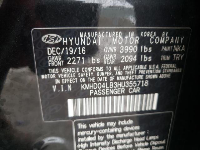 2017 HYUNDAI ELANTRA SP - KMHD04LB3HU355718