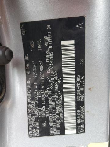 2015 TOYOTA SIENNA XLE - 5TDYK3DC3FS655617