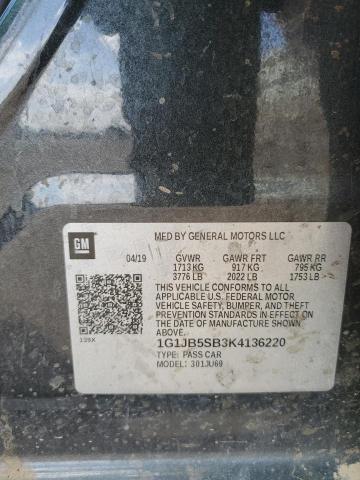 2019 CHEVROLET SONIC 4D - 1G1JB5SB3K4136220
