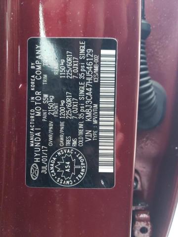 2017 HYUNDAI TUCSON LIM - KM8J3CA47HU546129