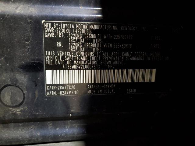 2020 TOYOTA RAV4 XSE - 4T3EWRFV2LU007513