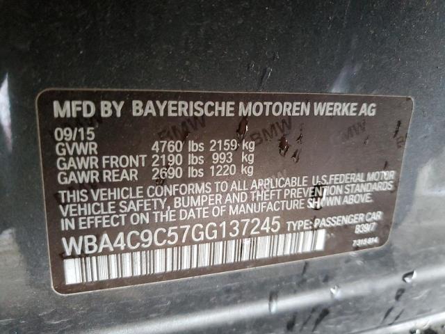 2016 BMW 428 XI GRA - WBA4C9C57GG137245