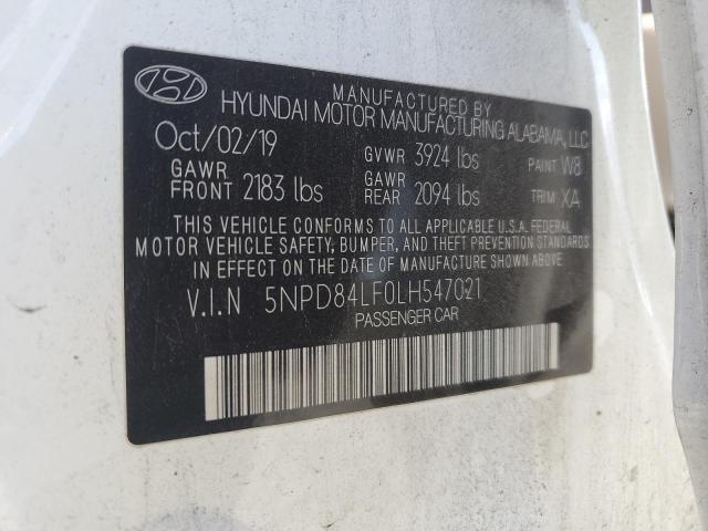 2020 HYUNDAI ELANTRA SE - 5NPD84LF0LH547021