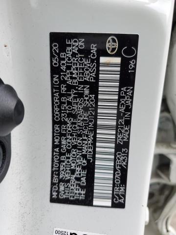 2021 TOYOTA COROLLA LE - JTDEPMAE1MJ121204