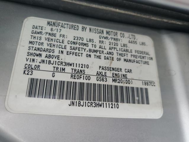 2017 NISSAN ROGUE SPOR - JN1BJ1CR3HW111210