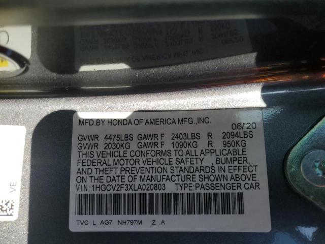 2020 HONDA ACCORD SPO - 1HGCV2F3XLA020803