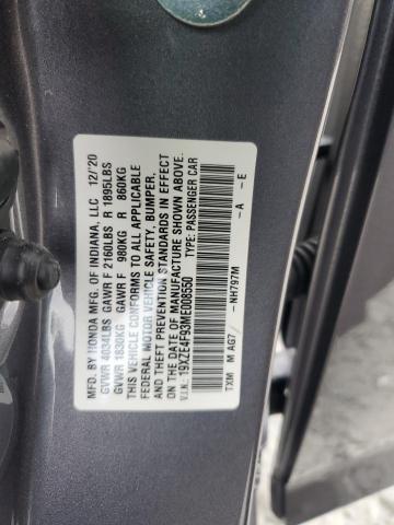 2021 HONDA INSIGHT TO 19XZE4F93ME008550