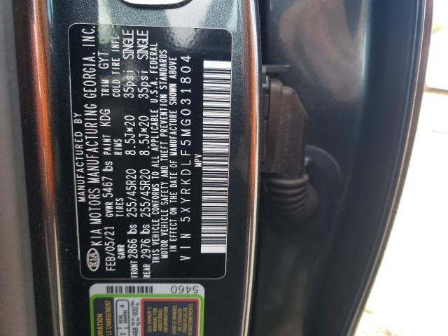 2021 KIA SORENTO SX 5XYRKDLF5MG031804