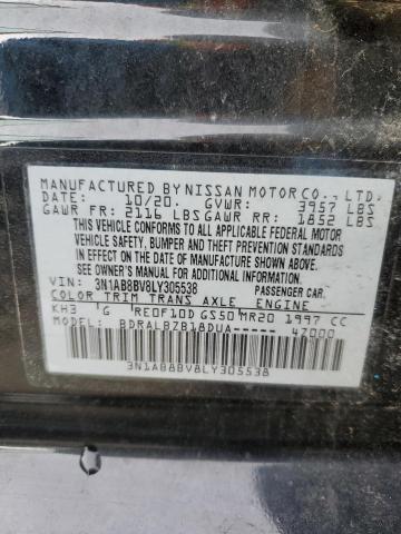2020 NISSAN SENTRA S 3N1AB8BV8LY305538