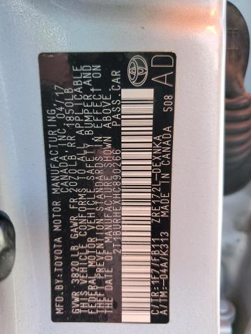 2017 TOYOTA COROLLA L - 2T1BURHEXHC890266