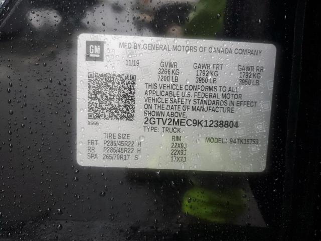 2019 GMC SIERRA LIM - 2GTV2MEC9K1238804