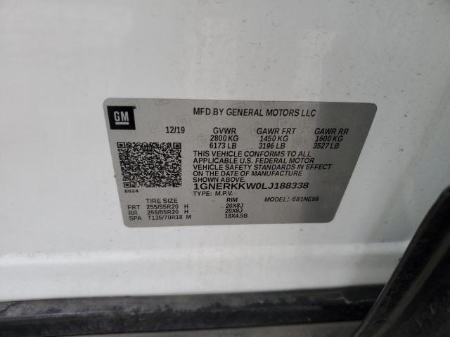 2020 CHEVROLET TRAVERSE P - 1GNERKKW0LJ188338