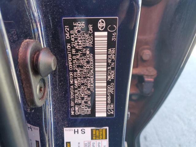 2021 TOYOTA COROLLA LE - JTDEAMDE5MJ030899