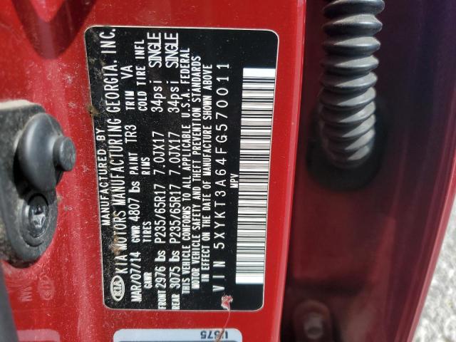 2015 KIA SORENTO LX - 5XYKT3A64FG570011
