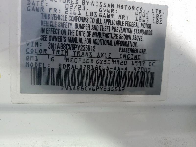 2023 NISSAN SENTRA SV - 3N1AB8CV6PY235512