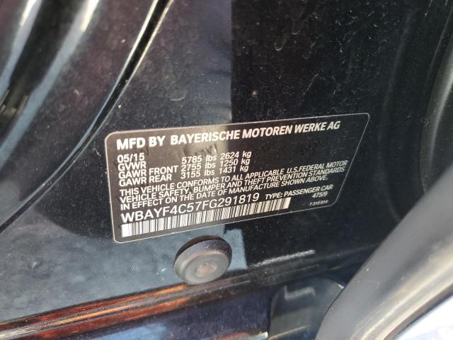 2015 BMW 740 LXI WBAYF4C57FG291819