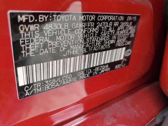 2015 LEXUS GS 350 JTHBE1BL1FA018015