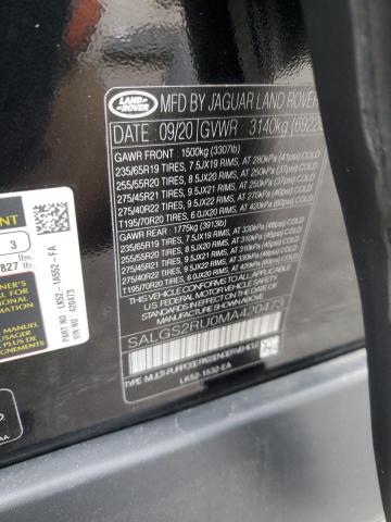 2021 LAND ROVER RANGE ROVE - SALGS2RU0MA420473