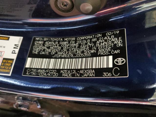 2020 TOYOTA COROLLA SE - JTDP4RCE9LJ005355