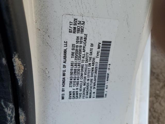 2018 HONDA ODYSSEY EL 5FNRL6H97JB026117