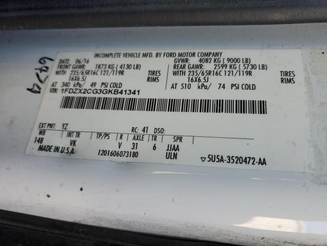 2016 FORD TRANSIT T- - 1FDZX2CG3GKB41341