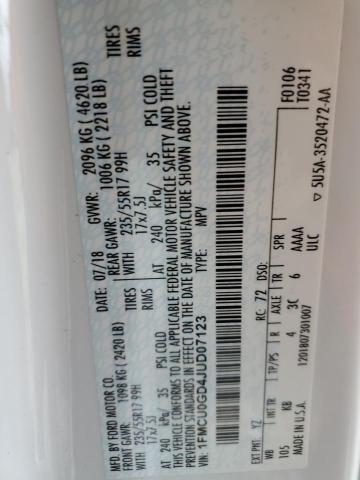 2018 FORD ESCAPE SE - 1FMCU0GD4JUD07123