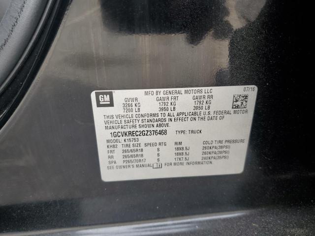 2016 CHEVROLET SILVERADO - 1GCVKREC2GZ376468