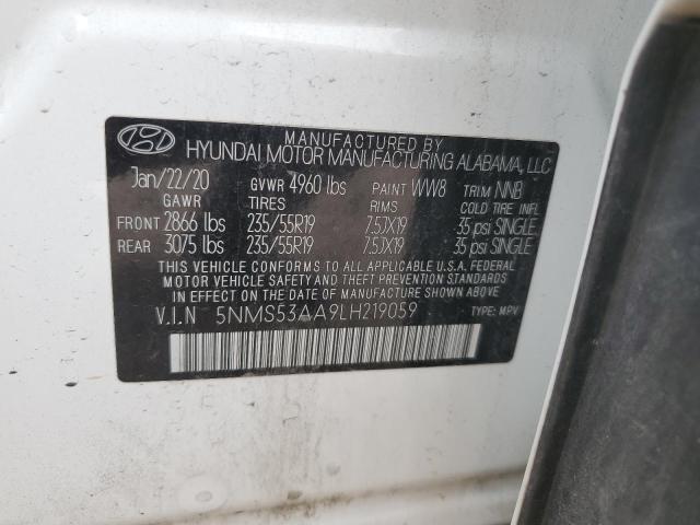 2020 HYUNDAI SANTA FE L - 5NMS53AA9LH219059