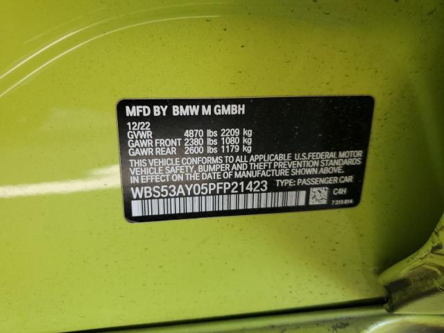 2023 BMW M3 WBS53AY05PFP21423