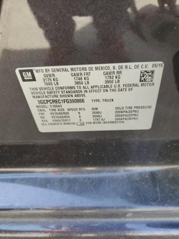 2015 CHEVROLET SILVERADO - 3GCPCREC1FG390866