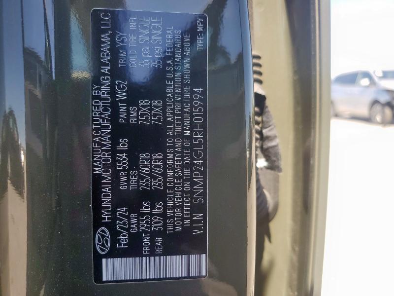 2024 HYUNDAI SANTA FE S - 5NMP24GL5RH015994
