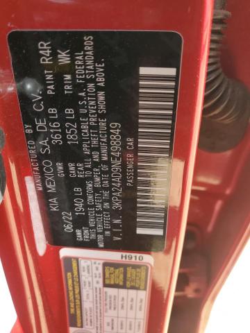 2022 KIA RIO LX - 3KPA24AD9NE498849
